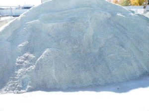 Bulk pile of rock salt