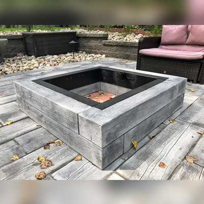 Barn Plank Garden Wall Fire Pit